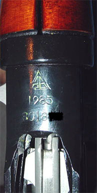 NDM-86 receiver serial and cartouche