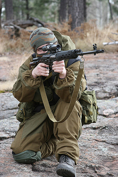 SVD sniper in use. Photo by RomanS.